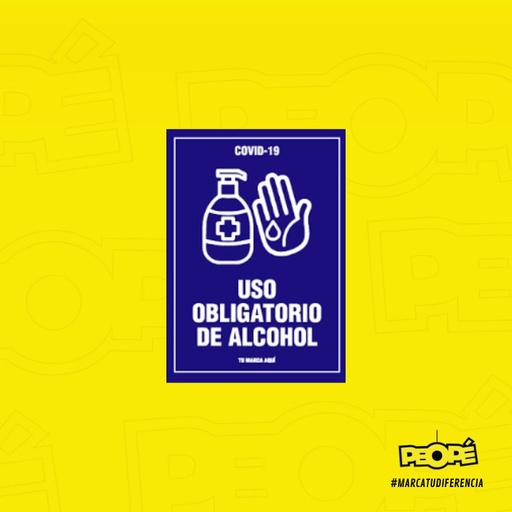 Se√±al " Uso Obligatorio De Alcohol "